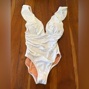 White Women’s One Piece Swimsuit